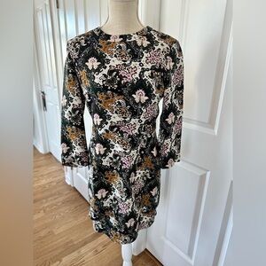 A.L.C. Black Tordi Tiered Floral Mini
